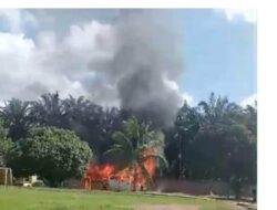 Asrama Pondok Pesantren Al-khafi Di Rohul Terbakar, Diduga Karna Korsleting Listrik