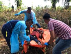 Zenajah Pria Ditemukan Warga Di Kebun Kelapa Sawit Milik Syuhdi