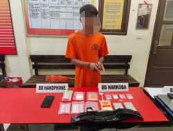 Seorang Pria Diciduk Personil Polsek Rambah Hilir, Dalam Antik Lancang Kuning 2024