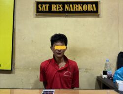 Seorang Pria Diringkus Personil Sat Resnarkoba Polres Rohul Dalam Kasus Narkotika Jenis Sabu