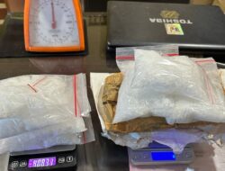 Polres Rokan Hulu, Kembali Berhasil Menangkap Bandar Narkotika Jenis Sabu.