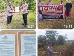 POLRES ROHUL GIAT PATROLI KARHUTLA DAN SOSIALISASI MAKLUMAT KAPOLDA RIAU TENTANG KARLAHUT