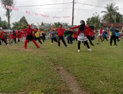 PKK Desa Marga Mulia, Melaksanakan Senam Bersama, Dalam Rangka Memperingati Hari HUT RI Ke 79 tahun 2024.