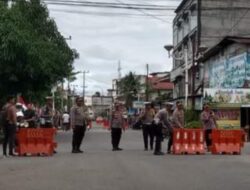 Polres Rohul Kerahkan Puluhan Aparat Amankan Pendaftaran Bacalon Cabup-Cawabup