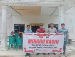 Piket SPKT Polsek Bonai Darussalam Patroli Di Gereja Dalam Program Minggu Kasih Presisi