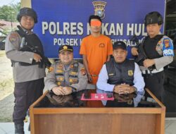 Penangkapan Dipimpin AKP Buyung, Seorang Kurir Sabu Keok Di Tangan Personil Polsek Kuntodarussalam