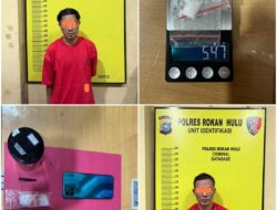 Dua Pria Ini, Ditangkap Personil Sat Resnarkoba Polres Rohul Dalam Kasus Sabu 5,47 Gram