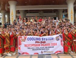 COOLING SYSTEM KAPOLRES ROHUL BERSAMA PENGURUS DAN ANGGOTA HIMNI, DALAM MEWUJUDKAN PILKADA ROHUL TAHUN 2024, DAMAI DAN SEJUK