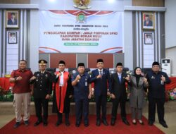 Wakapolres Hadiri Rapat Paripurna DPRD Rohul Dalam Pengucapan Sumpah/Janji Pimpinan DPRD Masa Jabatan 2024-2029