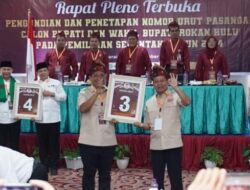 Anton/Poti Nomor Urut 3 Siap Bertarung Di Pilkada Serentak Sebagai Calon Bupati Dan Wakil Bupati Rokan Hulu Tahun 2024.