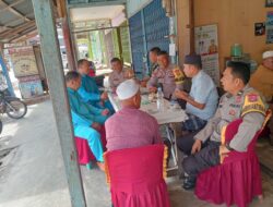 Bhabinkamtibmas Polsek Kepenuhan, Sinergitas TNI Polri Giat Cooling System Dalam Pilkada Tahun 2024