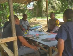 OMP-LK24: Cooling System Di Desa Aliantan, Kapolsek Kabun Buka Nomor Pengaduan Guankamtibmas