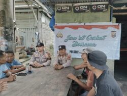 Personil Polsek Tambusai Utara Jum’at Curhat Dengan Masyarakat Mahato, Ajak Jaga Kamtibmas Kondusif