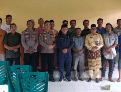COOLING SYSTEM POLSEK RAMBAH DENGAN, CAMAT DAN TOKOH MASYARAKAT DESA BANGUN PURBA