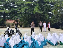 Personil Sat Lantas Polres Rohul Giat Program Police Goes to School Dan Coolling System  Di SMA Muhammadiyah Rambah
