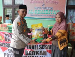Kapolres Rohul Laksanakan Giat Coolling System Serta Jum’at Berkah Bagikan Ratusan Nasi Kotak Di Masjid Annur Dan Panti Asuhan
