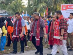 Paslon Calon Bupati Dan Wakil Bupati Roka Hulu, Nomor Urut 3 Anton-Poti Gelar Kampanye Di Desa Rambah Tengah Barat.