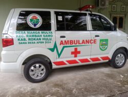 Desa Marga Mulya Gelar Terima Ambulance Baru Tahun Anggaran 2024.