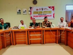 Dalam Coolling System Jajaran Polsek Kuntodarussalam Dapat Apresiasi Dari Management PT EDI