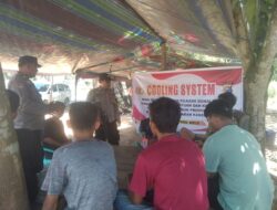 Mendekati Pencoblosan, Polsek Tapung Hulu Semakin Gencar Cooling System