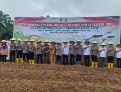 Kalapas Pasir Pangarayan turut sukseskan Ketahanan Pangan Polres Rokan Hulu