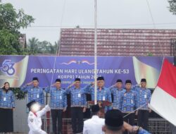 Hut KOPRI Ke,53 Lapas Pasir Pengaraian Laksanakan Upacara Dengan Khidmat Dalam Tema “Kopri Untuk Indonesia”.