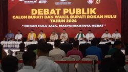 KPUD Kabupaten Rokan Hulu Menggelar Debat Publik Lima Pasangan Calon Bupati Dan Wakil Bupati Tahun 2024.