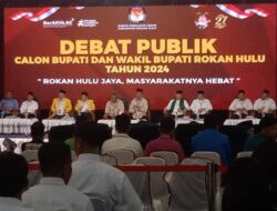 KPUD Kabupaten Rokan Hulu Menggelar Debat Publik Lima Pasangan Calon Bupati Dan Wakil Bupati Tahun 2024.