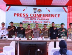 Polres Kampar Ungkap Ribuan Kasus Sepanjang 2024,  Narkoba Jadi Sorotan,  Komitmen Tingkatkan Pelayanan di Tahun 2025!