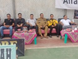 Kepala Desa Rambah Samo Irwan Menggelar Penutupan Open Turnamen Volly Ball Pemuda Cup IKLB vs Himaporkes UPP .