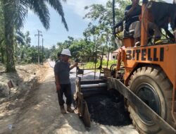 Kontraktor PT BPAJ Selesaikan Tepat Waktu Projek Rekonstruksi Peningkatan Jalan KM 12 – Marga Mulia Sepanjang 1,7 KM.
