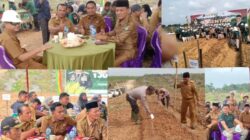 Kepala Desa Lubuk Bilang Supriadi SH,Menghadiri Penanaman Jagung Serentak 1 juta Hektar.