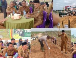 Kepala Desa Lubuk Bilang Supriadi SH,Menghadiri Penanaman Jagung Serentak 1 juta Hektar.