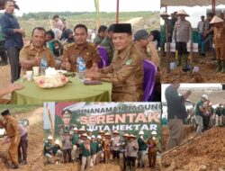 Kepala Desa Teluk Aur Muslim SH, Menghadiri Pelaksanaan Penanaman Jagung Serentak 1 Juta Hektar, Bertempat Di PT Sawit Asahan Indah (SAI).