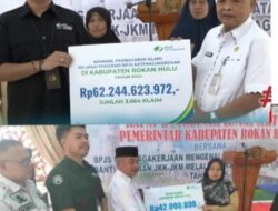 Penyerahan Bantuan Klaim Asuransi Bantuan Kematian Sebesar 42 jt, Kepada 22 Ahli Waris BPJS Ketenagakerjaan.