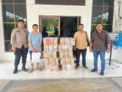 Pelimpahan Tersangka Dan Barang Bukti Perkara Rokok Ilegal Ke Kejaksaan Negeri Rokan Hulu
