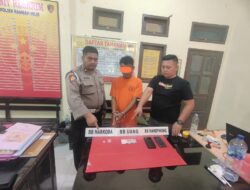 Polsek Rambah Hilir Berhasil Amankan Seorang Pengedar Narkotika Jenis Sabu