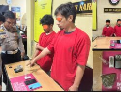 Dua Pengedar Narkotika Di Rokan Hulu Diciduk Res Narkoba, 19 Paket Sabu Dan Ganja Disita
