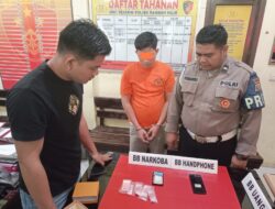 Bergerak Dengan Sigap; Polsek Rambah Hilir Tangkap Residivis Narkoba Jenis Sabu