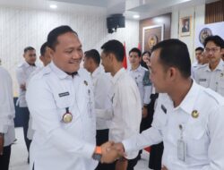 Lapas Pasir Pangaraian Ikuti Apel Pagi dan Halal Bihalal 3 Kementerian