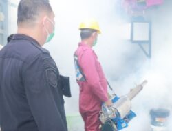 Antisipasi Pencegahan DBD, Lapas Pasir Pangaraian Fogging Blok Hunian WBP