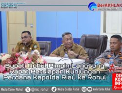 Bupati Rohul Pimpin Langsung Rapat Persiapan Kunjungan Perdana Kapolda Riau ke Rokan Hulu