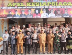 Lapas Pasir Pangaraian Hadiri Apel Kesiapsiagaan Bencana Karhutla di Kabupaten Rohul