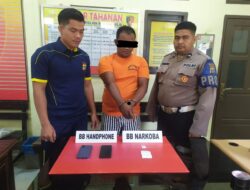 Kapolsek Rambah Hilir Tangkap Resedivis berhasil diamankan di duga bandar narkotika Jenis sabu-sabu  di desa Lubuk kerapat