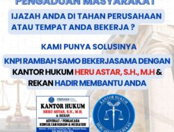 Ketua KNPI Rambah Samo Heru Astar, Bekerjasama Dengan Kantor Hukum Siap Hadir Membantu Anda.
