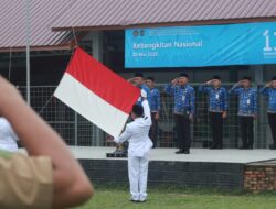 Gelar Upacara Peringatan Harkitnas 2025, Kalapas Pasir Pangaraian Bacakan Amanat Menkomdigi