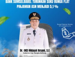 Ikuti Arahan Gubernur, Bank Sumsel Babel Turunkan Suku Bunga Flat Pinjaman ASN Menjadi 5,1%