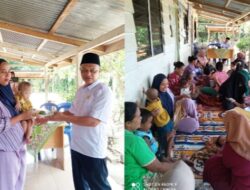 Kepdes Teluk Aur Muslim SH, Gelar Kegiatan Pemberian Makanan Tambahan (PMT)Dan Cek Balita Anak Kurang Gizi Diposyandu  Asoka.