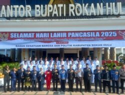 Lapas Pasir Pengaraian Hadiri Upacara Peringatan Hari Lahir Pancasila di Kantor Bupati Rokan Hulu