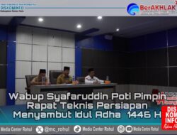Wabup Syafaruddin Poti Pimpin Rapat Teknis Persiapan Menyambut Idul Adha 1446 H / 2025 M
